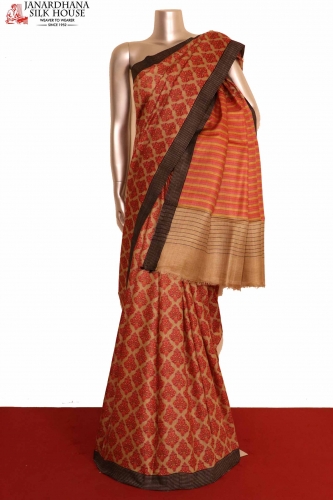 Pure Tussar Pashmina Silk Saree